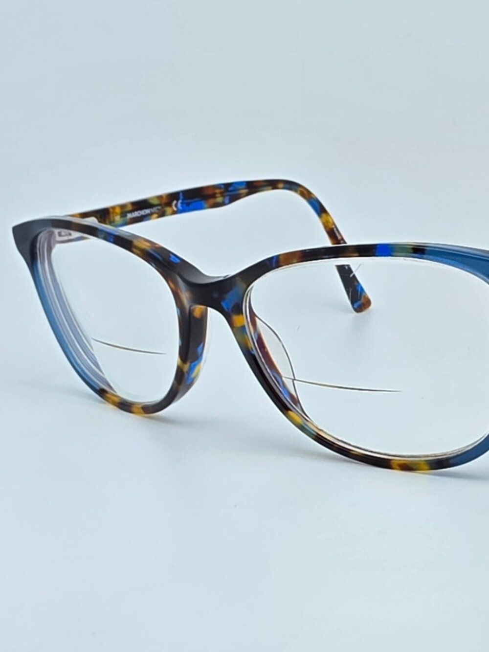 Marchon NYC M-5502 415 Blue Tortoise Eyeglasses Frame w/ Flexhinge 54-16-140
